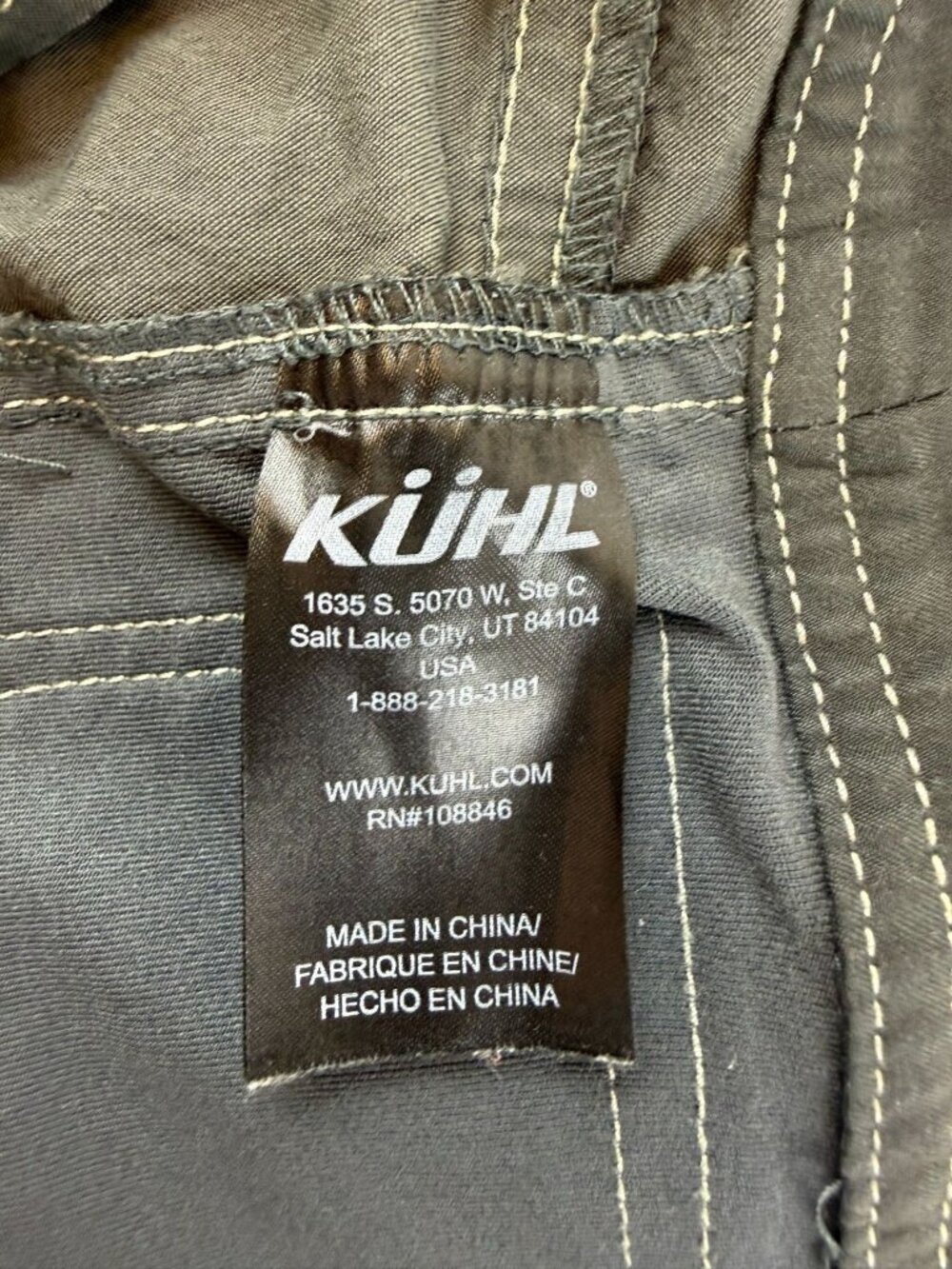 Kuhl Renegade Shorts Mens 40 Gray Nylon Hiking Utility Zip Cargo Pockets 9" - Picture 7 of 11